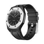 Silikonkautschukarmband für AP x Swatch Royal Pop Ocho Negro