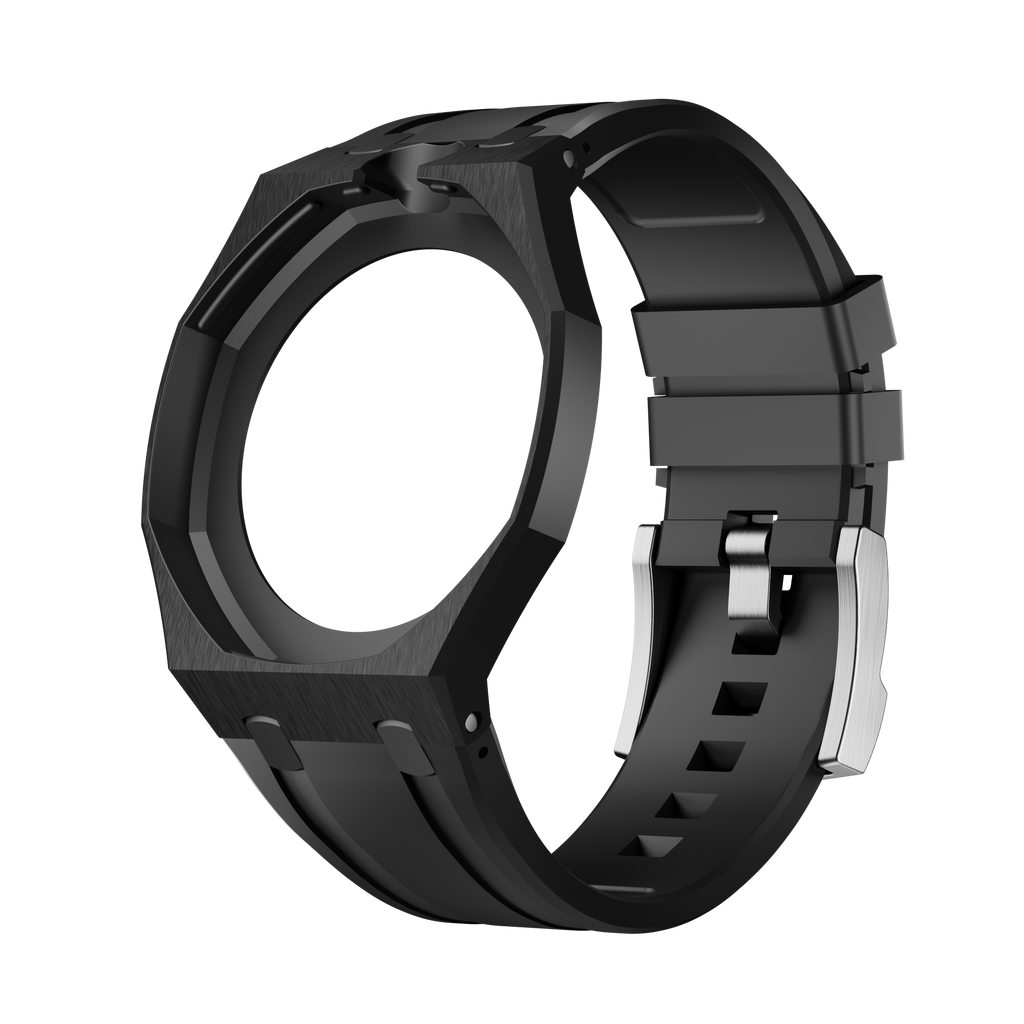 Silikonkautschukarmband für AP x Swatch Royal Pop Ocho Negro