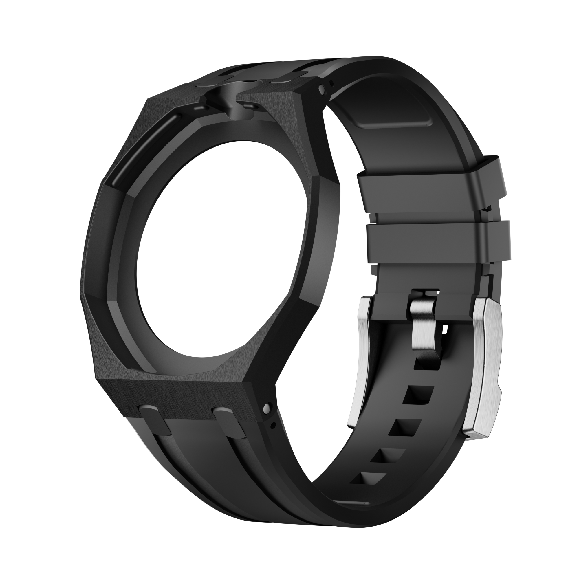 Silikonkautschukarmband für AP x Swatch Royal Pop Ocho Negro