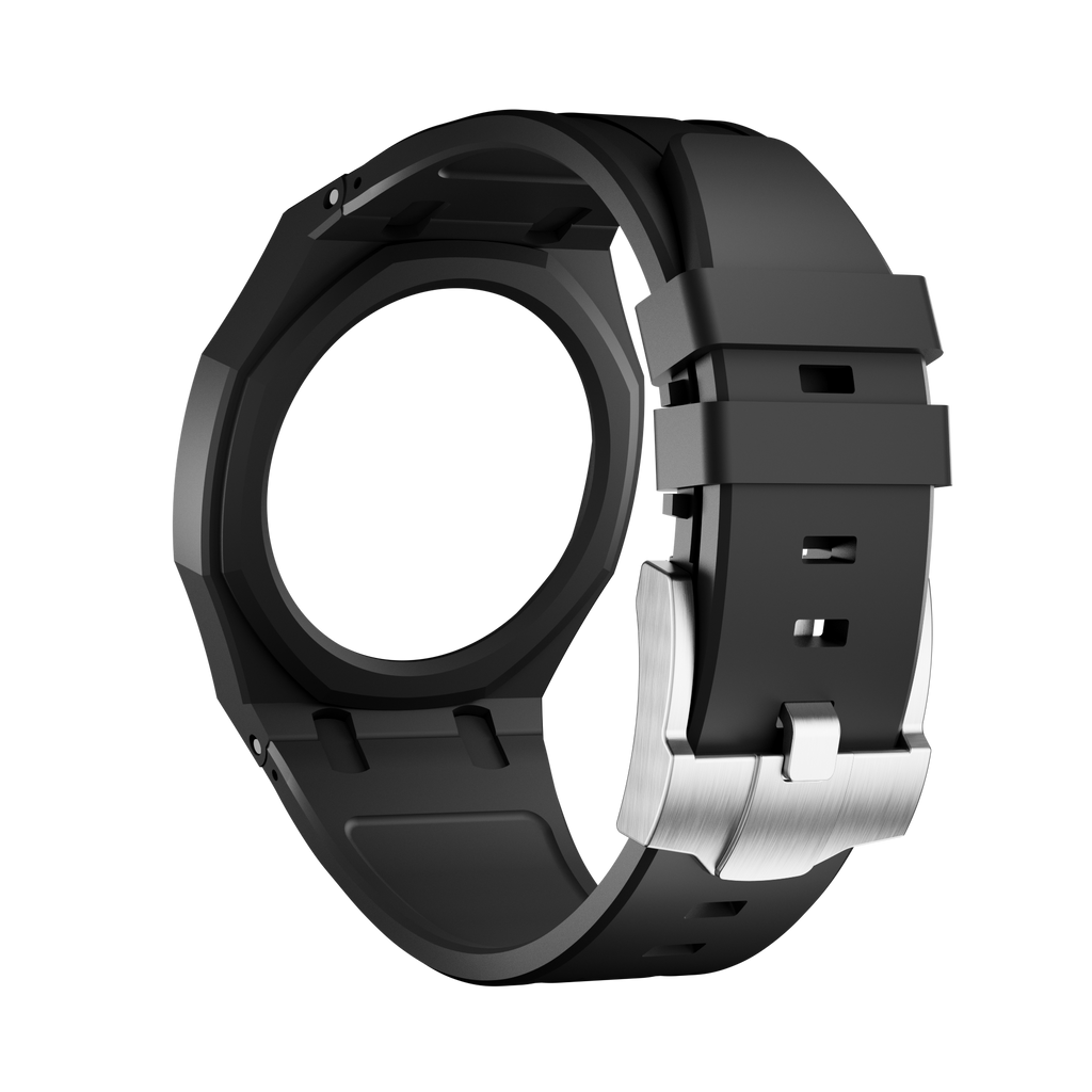 Silikonkautschukarmband für AP x Swatch Royal Pop Ocho Negro