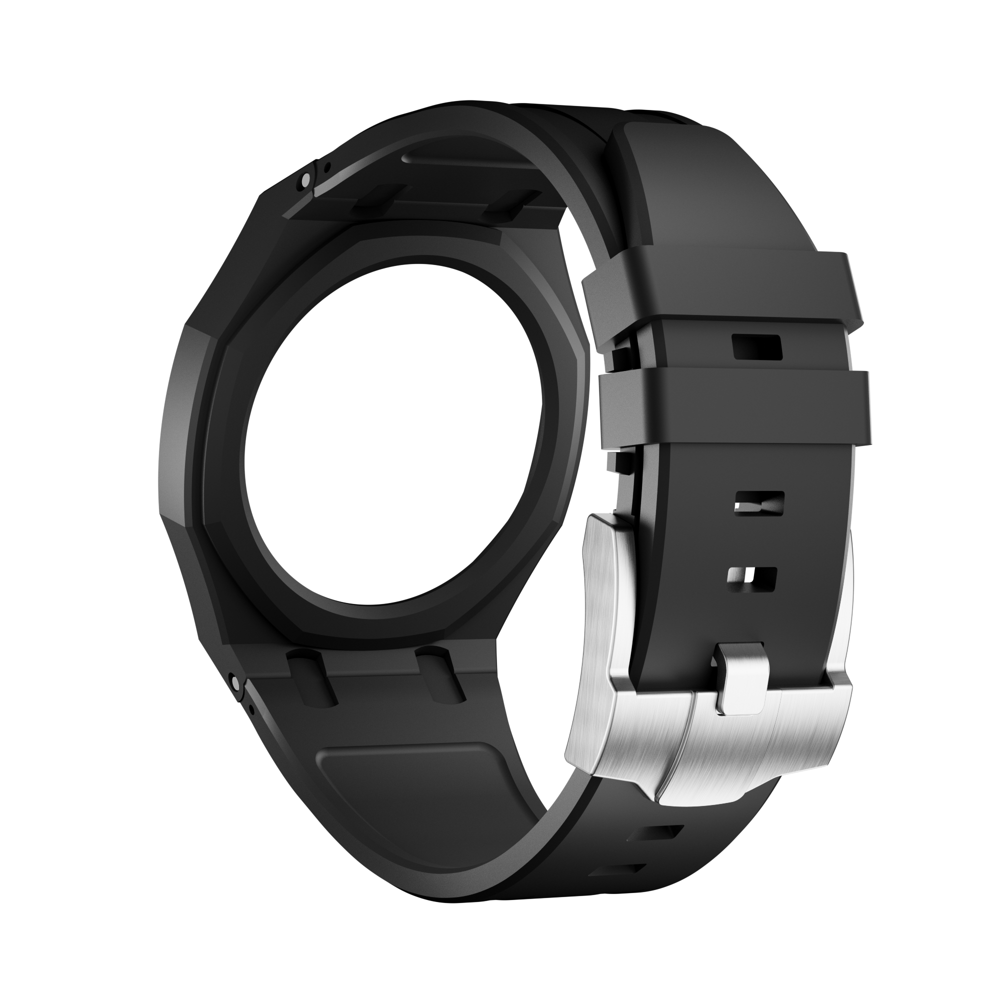 Silikonkautschukarmband für AP x Swatch Royal Pop Ocho Negro