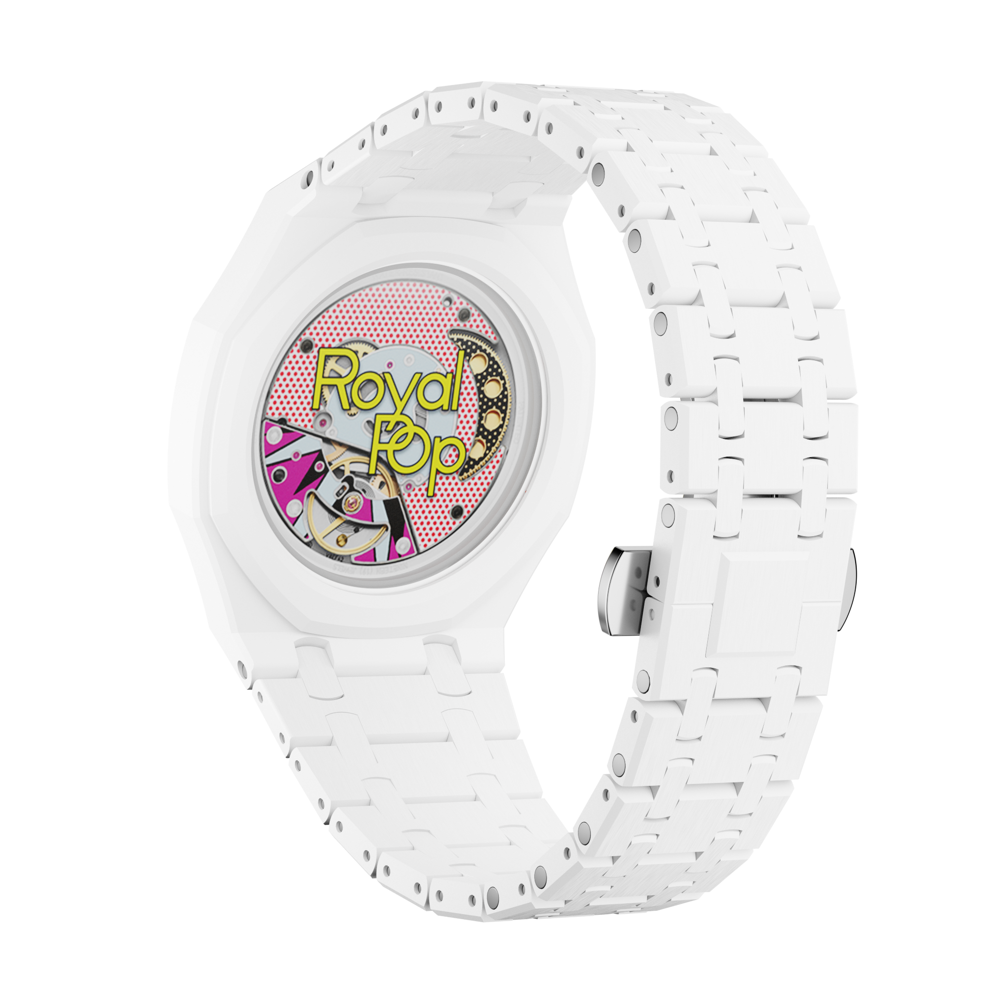 Pop Case Ceraspectra Für AP x Swatch Royal Pop Huit Blanc