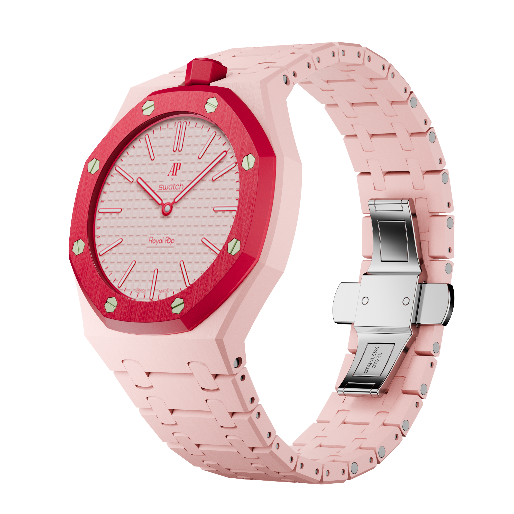 Pop Case Ceraspectra Für AP x Swatch Royal Pop Otto Rosso