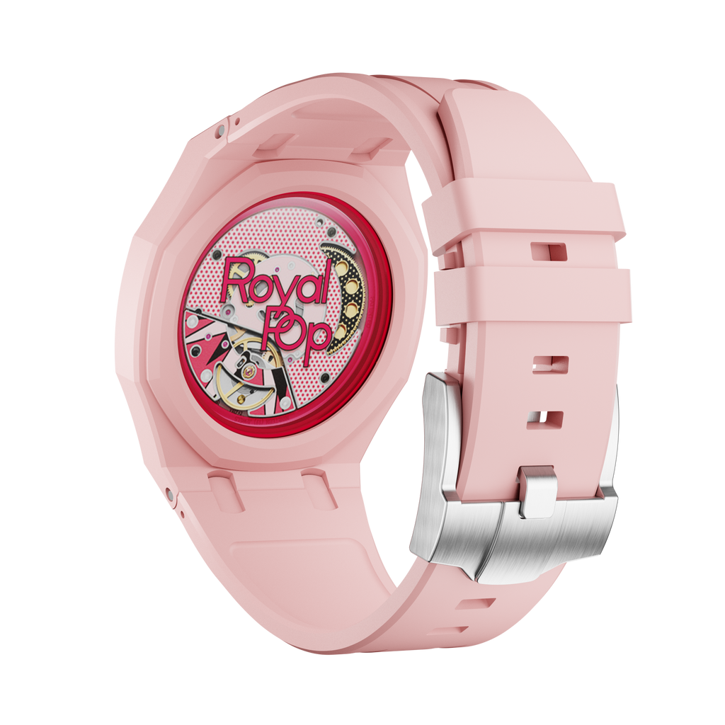 Silikonkautschukarmband für AP x Swatch Royal Pop Otto Rosso