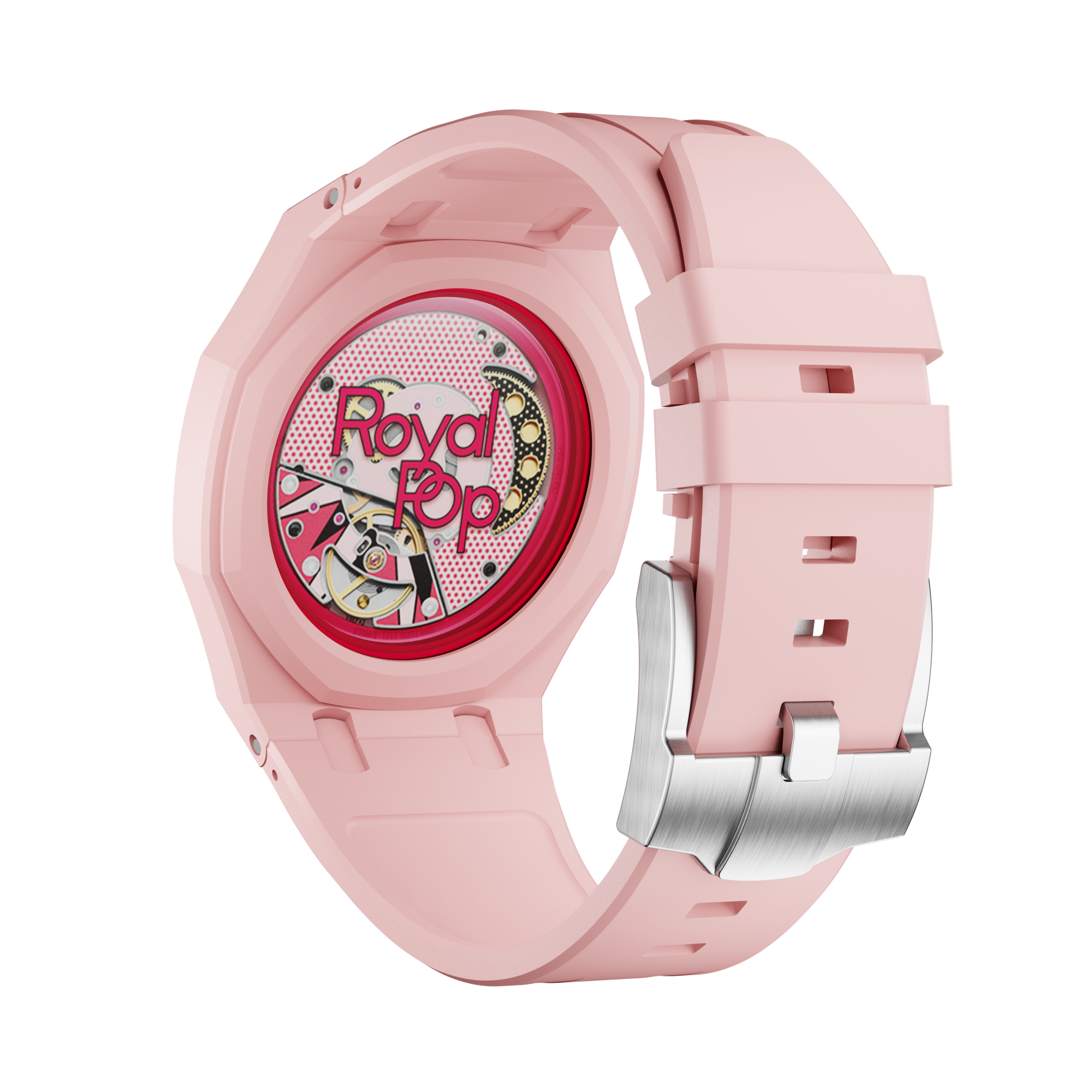 Silikonkautschukarmband für AP x Swatch Royal Pop Otto Rosso