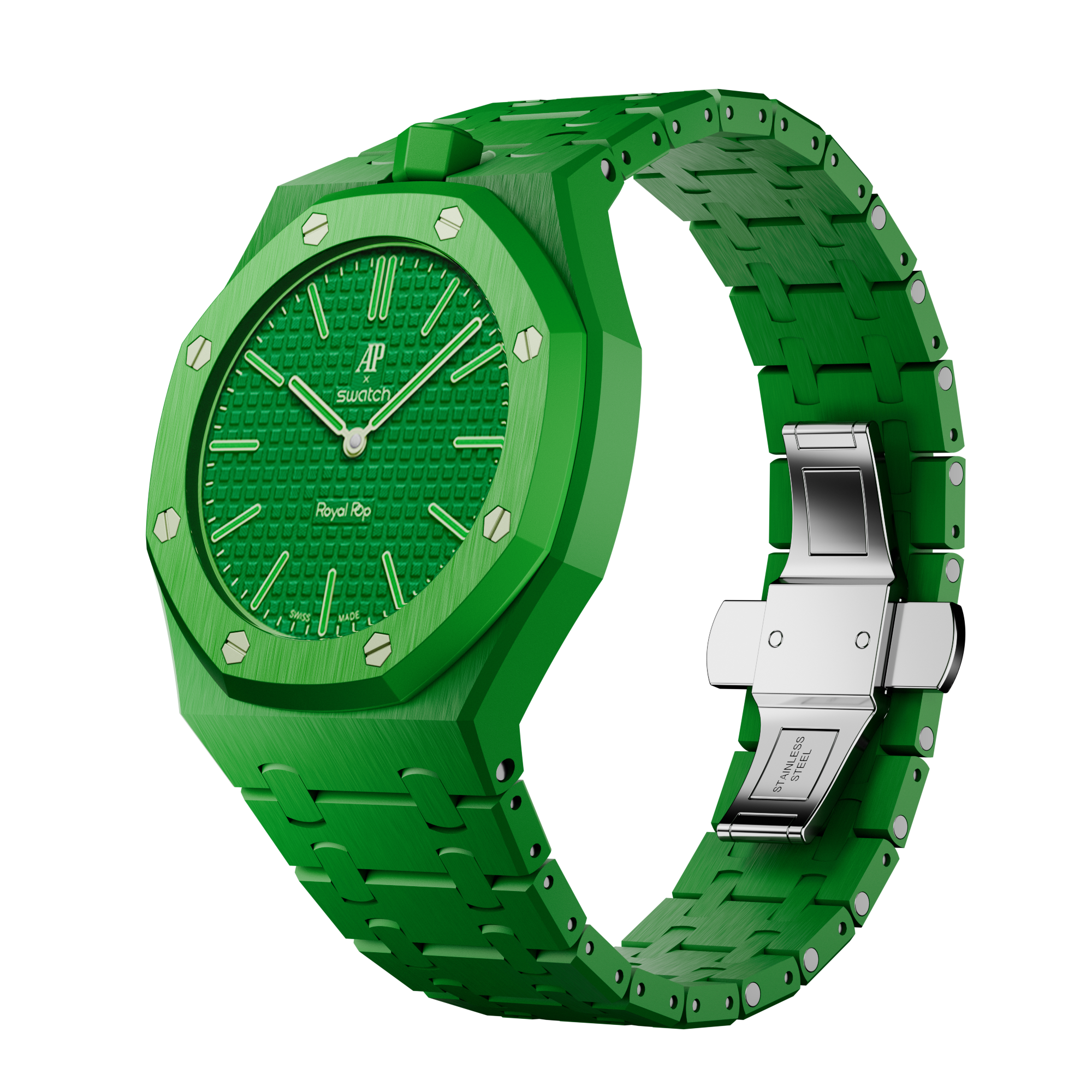 Pop Case Ceraspectra für AP x Swatch Royal Pop Green Eight
