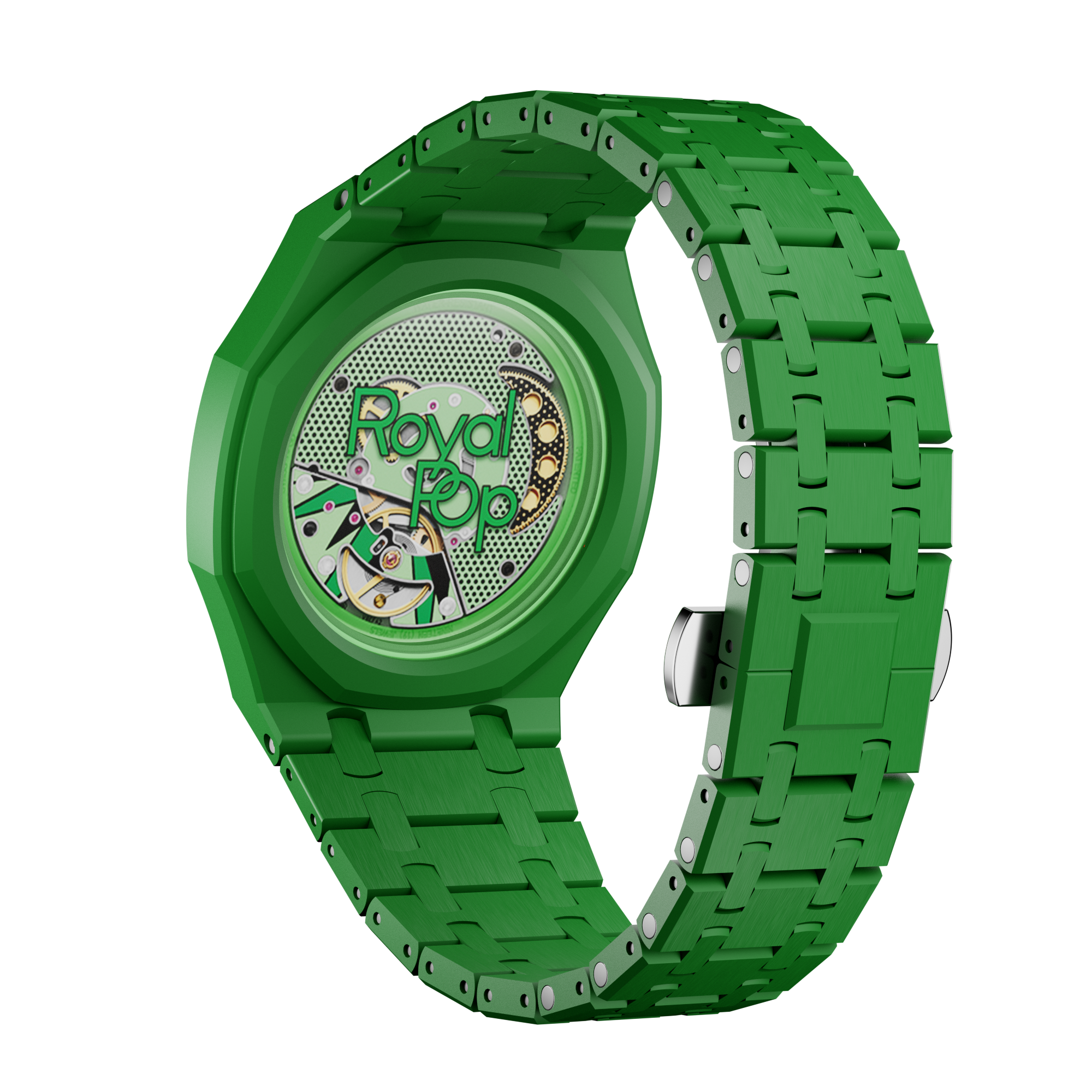 Pop Case Ceraspectra für AP x Swatch Royal Pop Green Eight