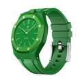 Silikonkautschukarmband für AP x Swatch Royal Pop Green Eight