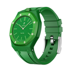 Silikonkautschukarmband für AP x Swatch Royal Pop Green Eight