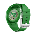 Silikonkautschukarmband für AP x Swatch Royal Pop Green Eight