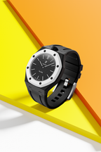 Silikonkautschukarmband für AP x Swatch Royal Pop Ocho Negro