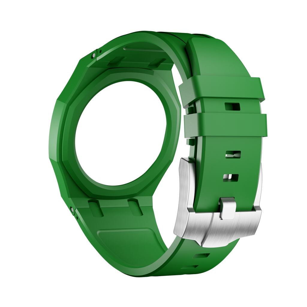 Silikonkautschukarmband für AP x Swatch Royal Pop Green Eight