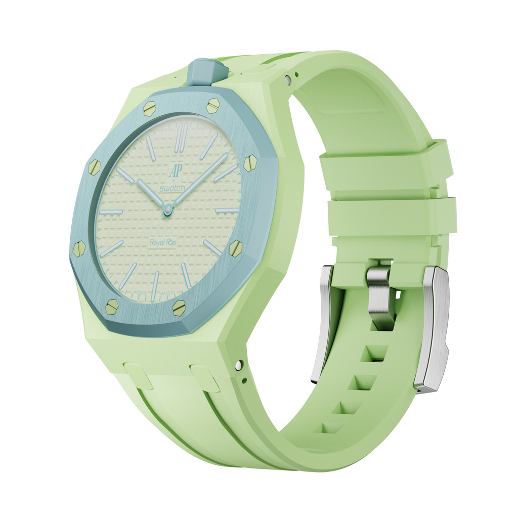 Silikonkautschukarmband für AP x Swatch Royal Pop Blaue Acht