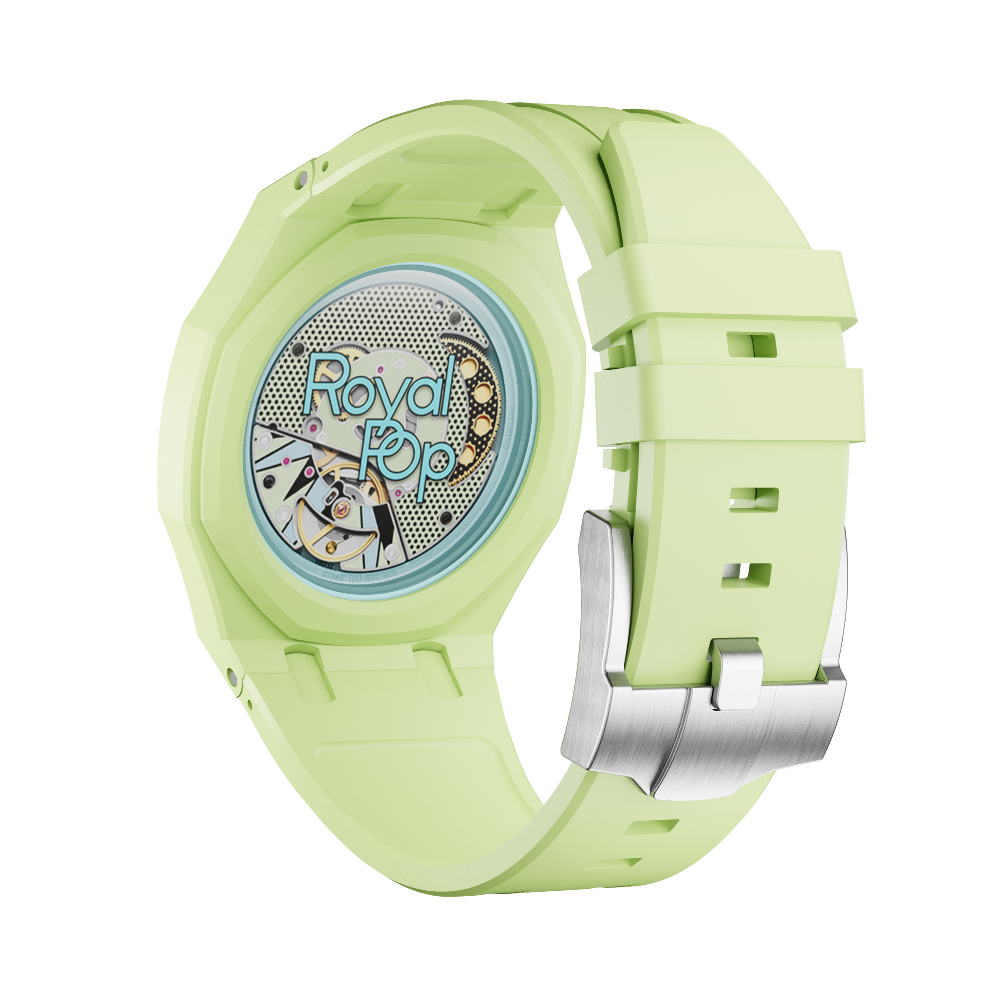 Silikonkautschukarmband für AP x Swatch Royal Pop Blaue Acht