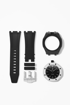 Silikonkautschukarmband für AP x Swatch Royal Pop Ocho Negro