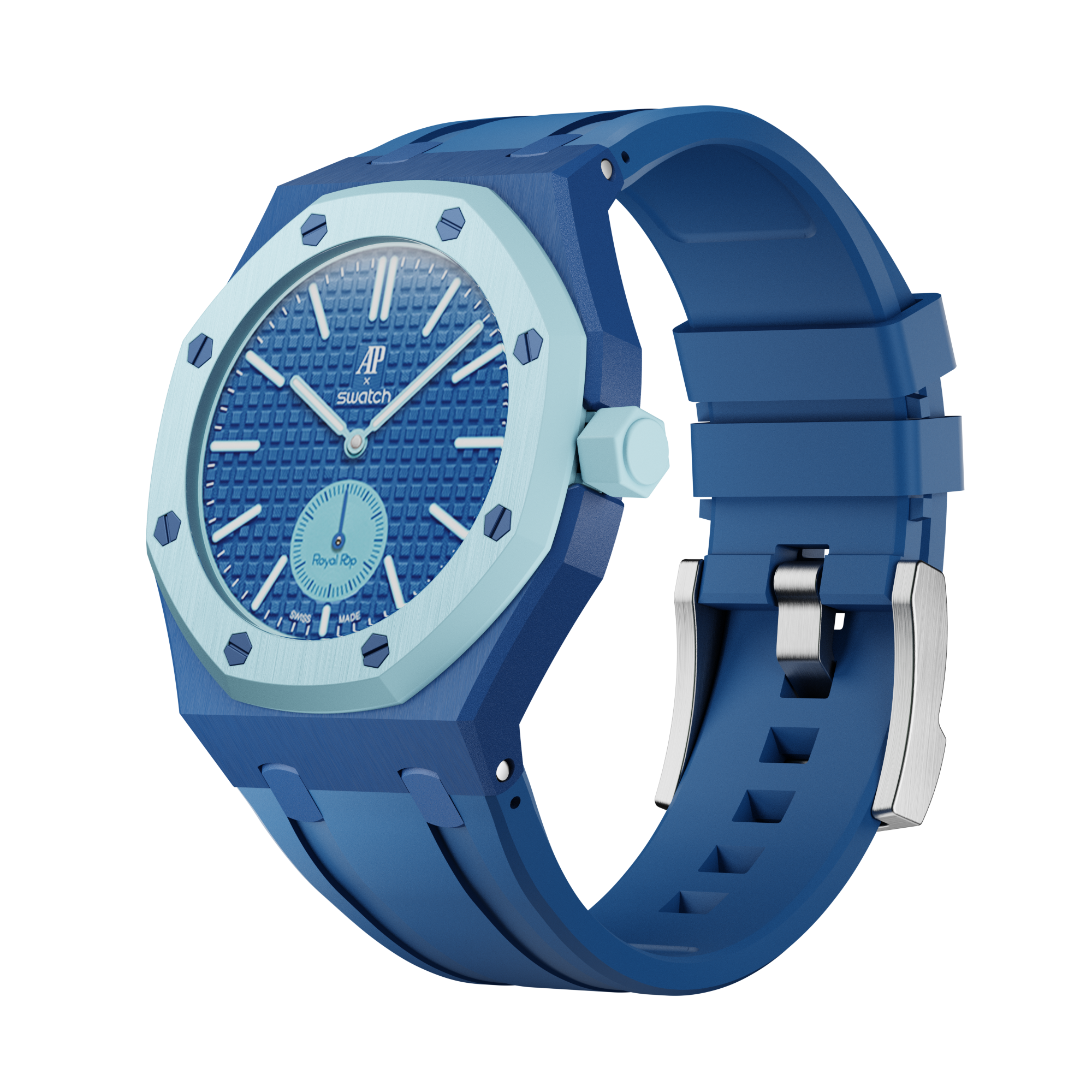 Silikonkautschukarmband für AP x Swatch Royal Pop Lan Ba