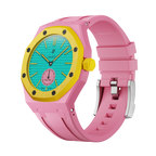Silicone Rubber Strap For AP x Swatch Royal Pop Otg Roz