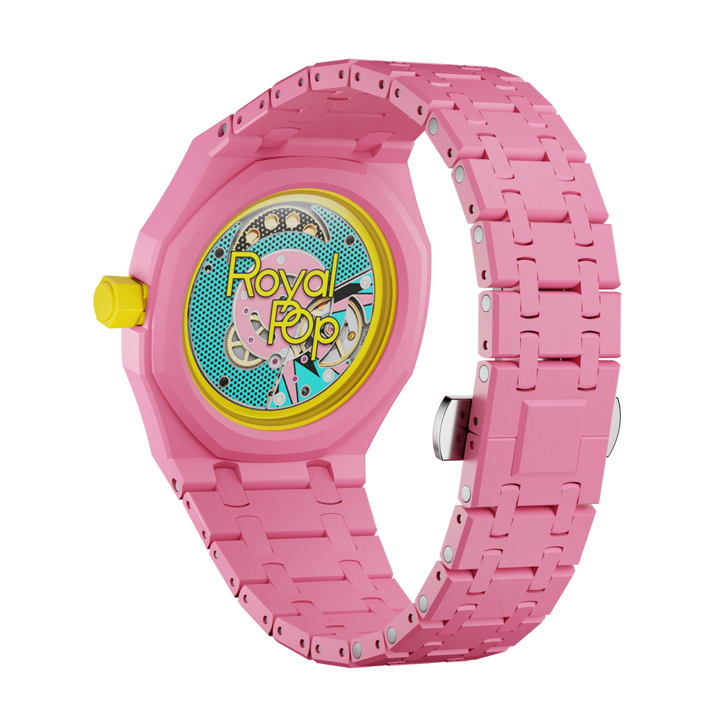 Pop Case Ceraspectra Für AP x Swatch Royal Pop Otg Rosa