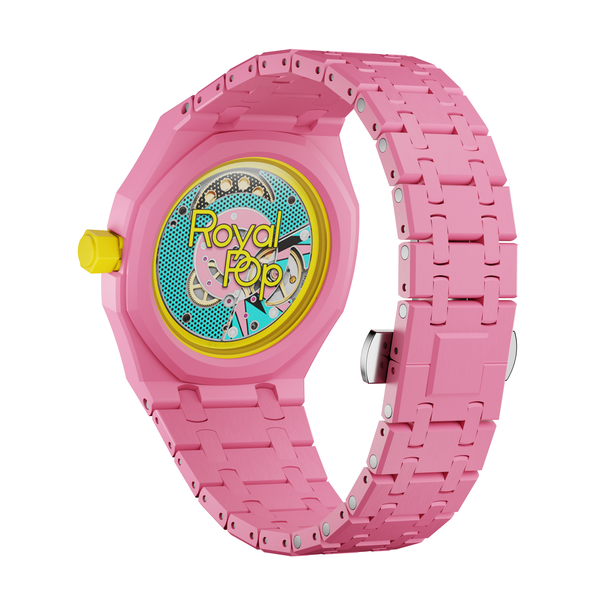 Pop Case Ceraspectra Für AP x Swatch Royal Pop Otg Rosa